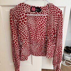 Réalisation Par Red & White Silka Kaia Young Lovers Blouse, missing a button